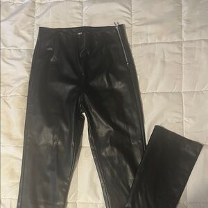 Zara Black Leather Pants